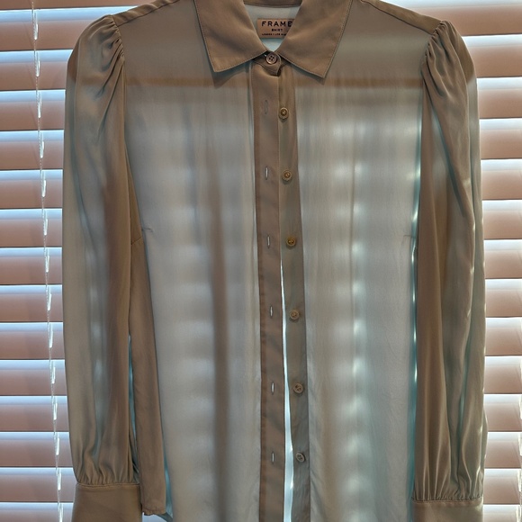 Frame Denim Tops - Frame 100% Silk Blouse